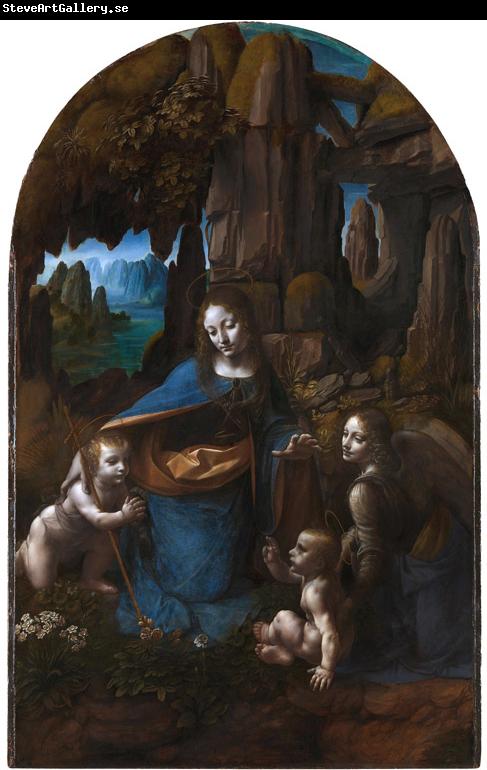 LEONARDO da Vinci Virgin of the Rocks,completed (mk08)
